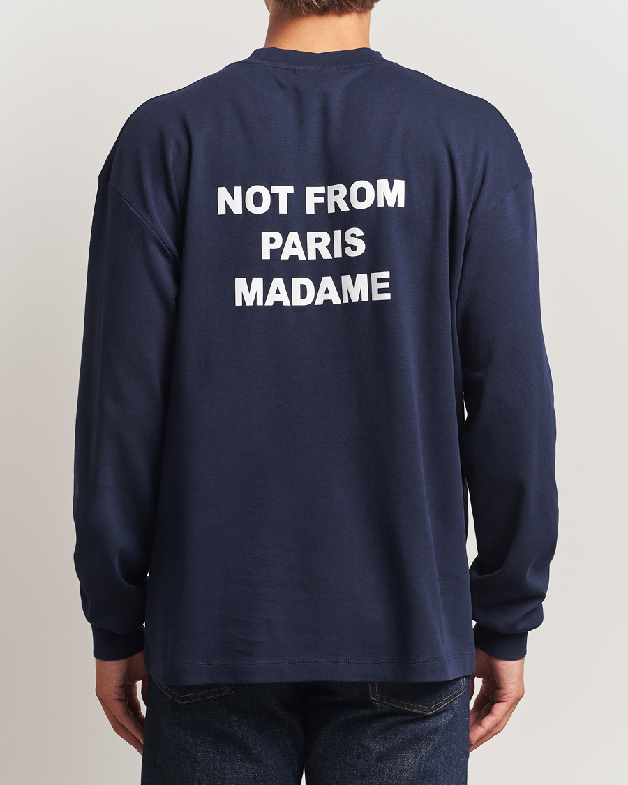 Herr | T-Shirts | Drôle de Monsieur | Slogan Long Sleeve T-Shirt Navy