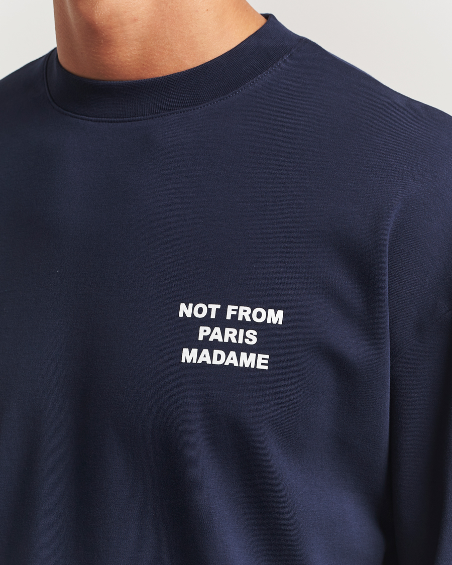 Herr | T-Shirts | Drôle de Monsieur | Slogan Long Sleeve T-Shirt Navy