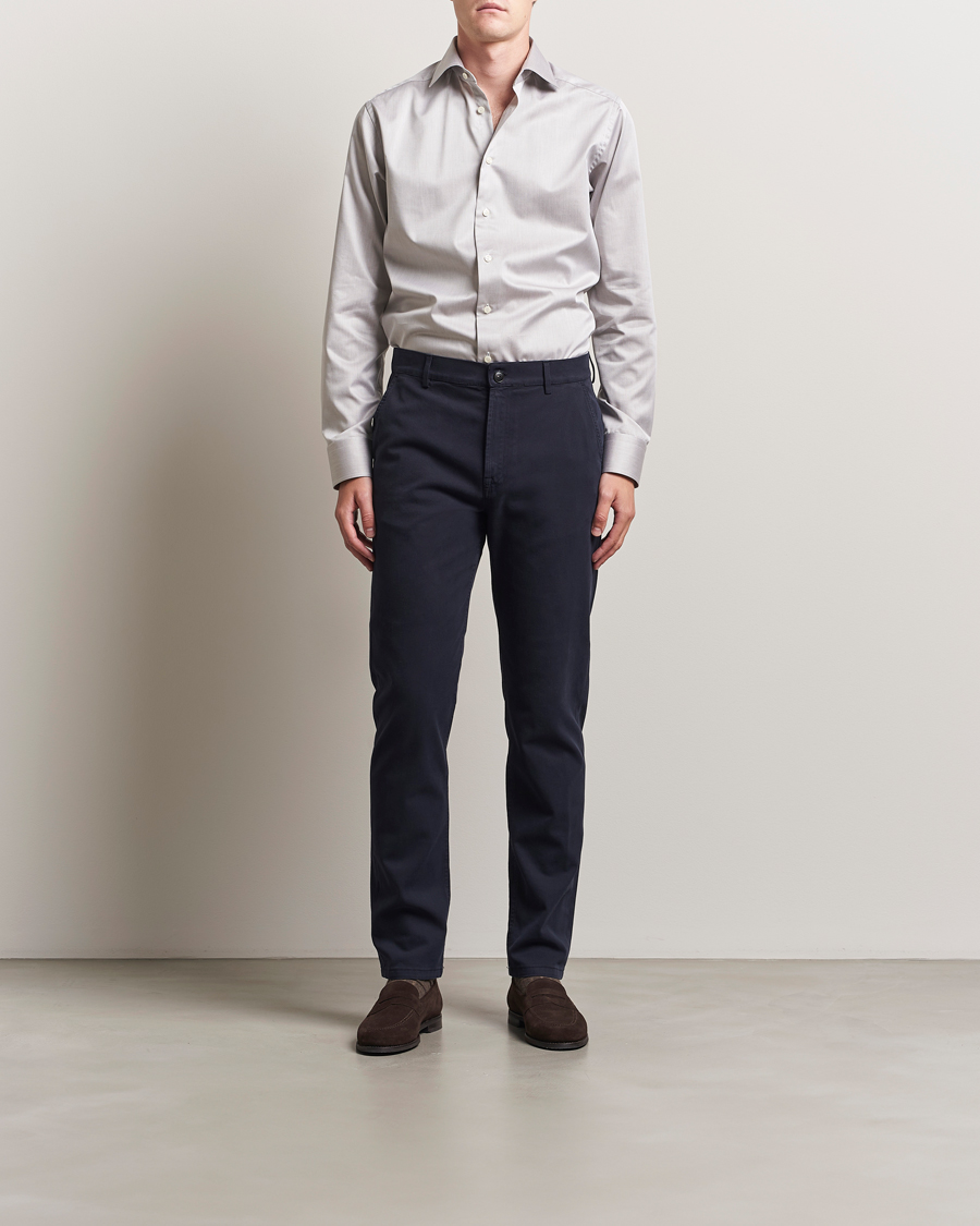 Herr | Skjortor | Eton | Slim Fit Signature Twill Shirt Beige