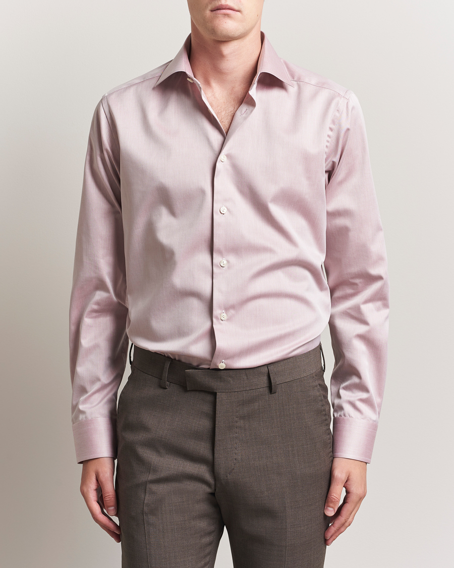 Herr | Skjortor | Eton | Slim Fit Signature Twill Shirt Brown