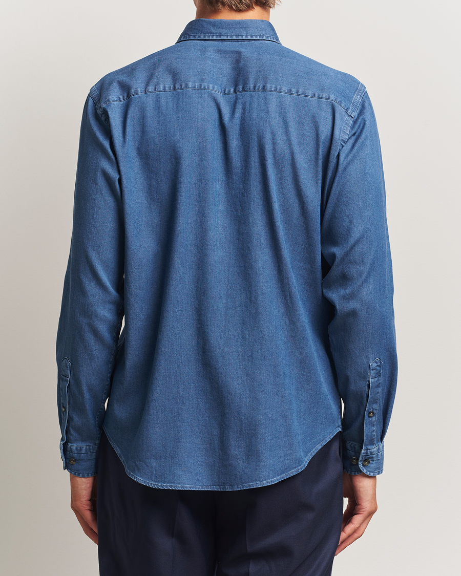 Herr | Skjortor | Eton | Casual Fit Denim Shirt Dark Wash