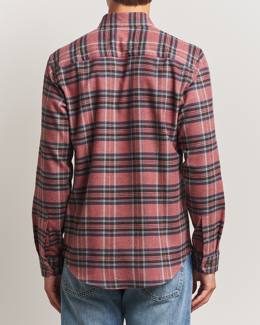 Herr | Skjortor | Eton | Casual Fit Checked Flannel Shirt Red Multi