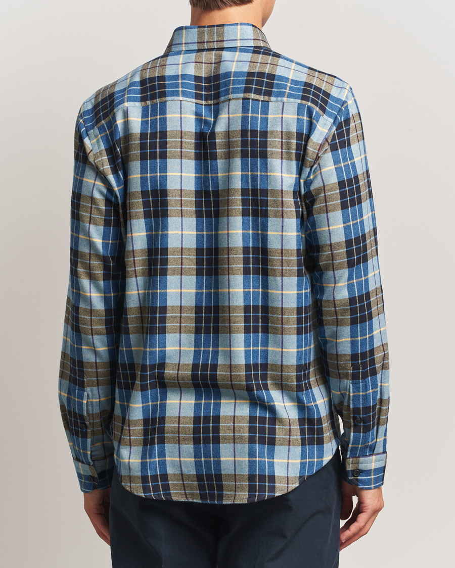 Herr | Skjortor | Eton | Casual Fit Checked Flannel Shirt Blue Multi