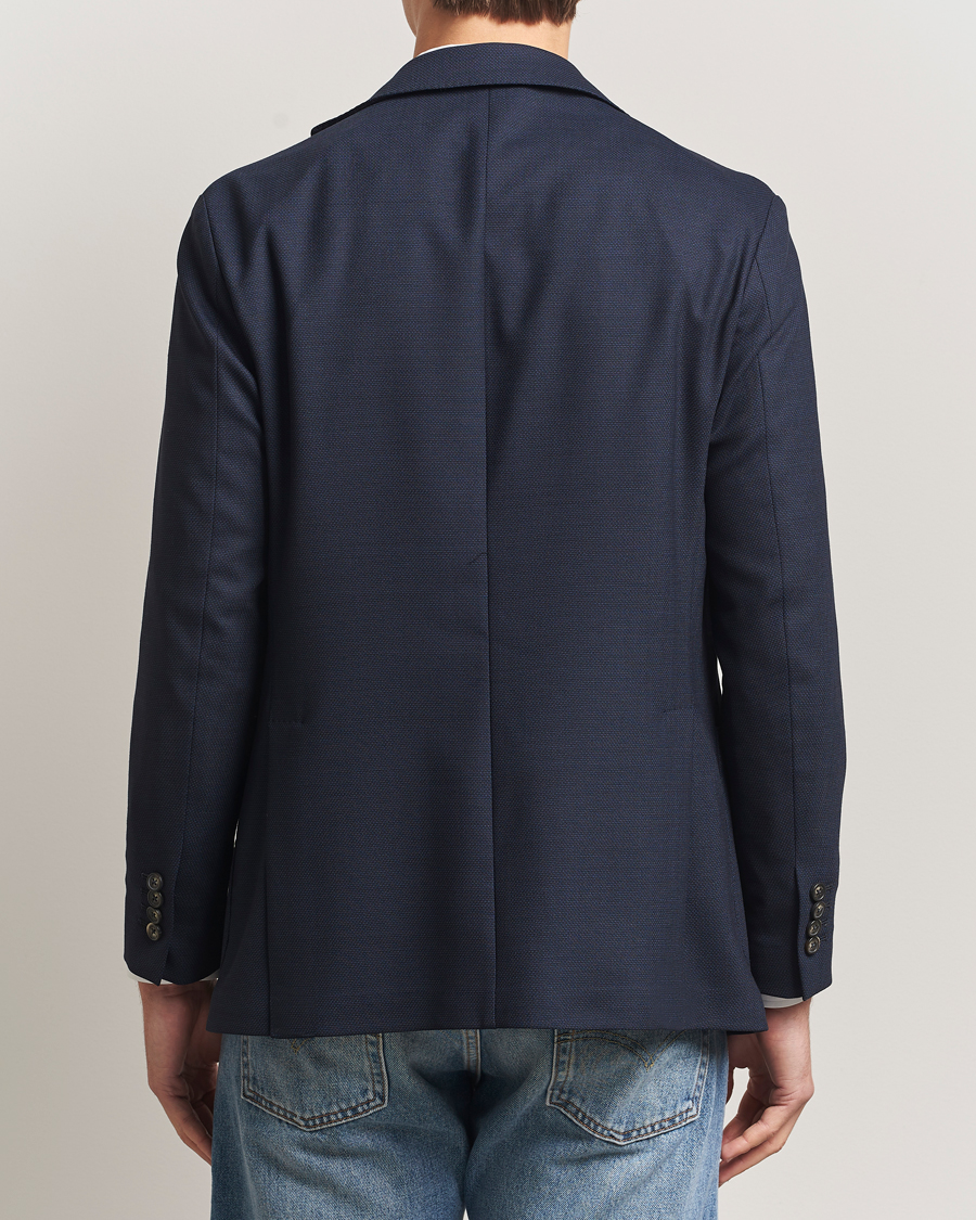 Herr | Kavajer | Eton | Wool Lana Tech Soft Blazer Navy Blue