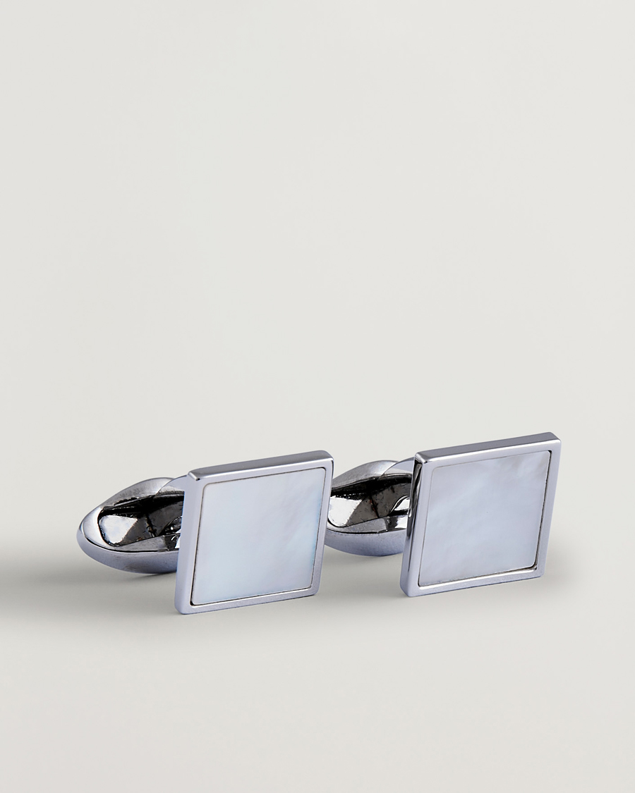 Herr | Manschettknappar | Eton | Mother of Pearl Cufflink White