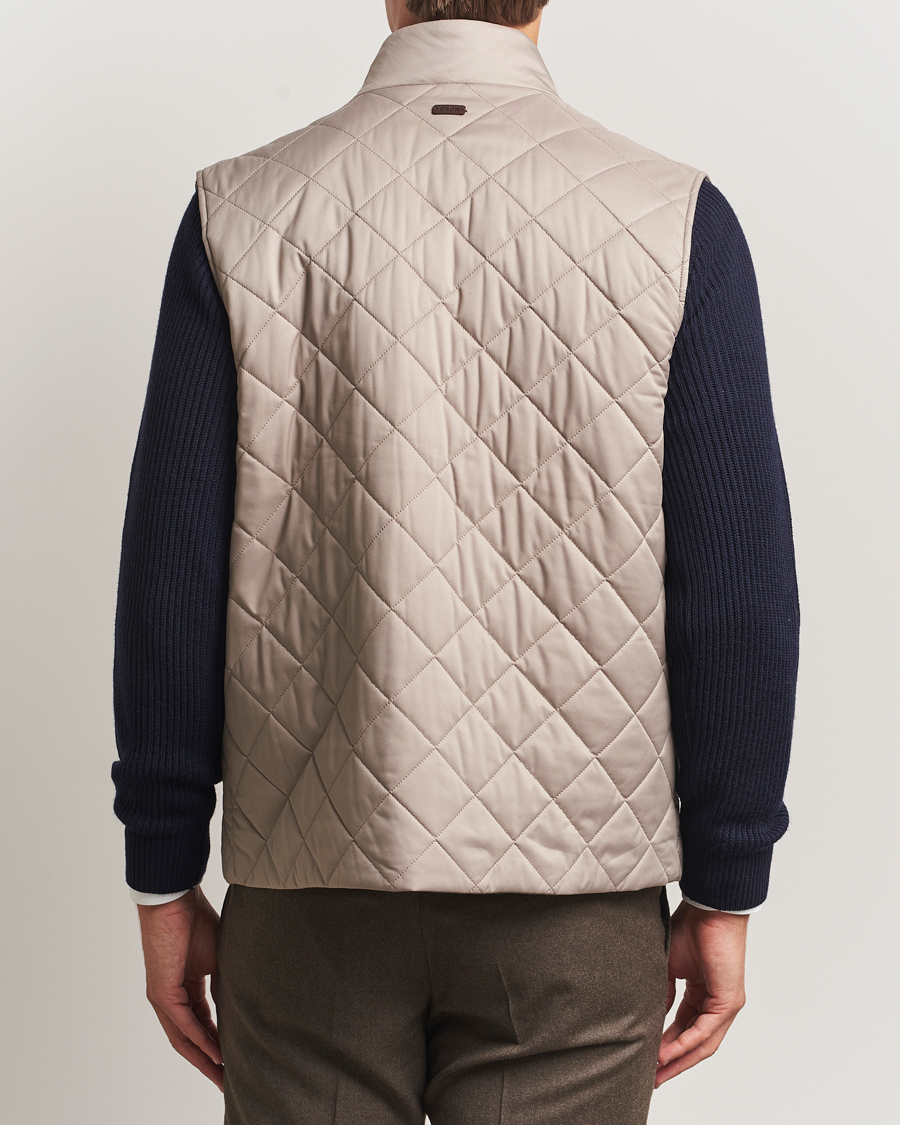 Herr | Västar | Eton | Quilted Shell Vest Beige