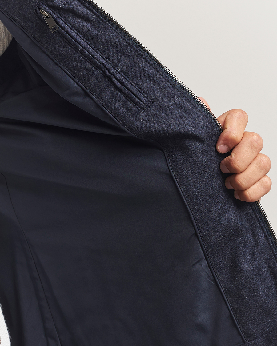 Herr | Jackor | Eton | Wool Padded Vest Navy