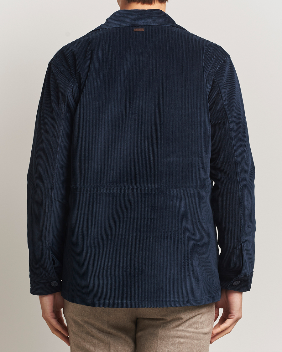 Herr | Jackor | Eton | Corduroy Field Jacket Navy