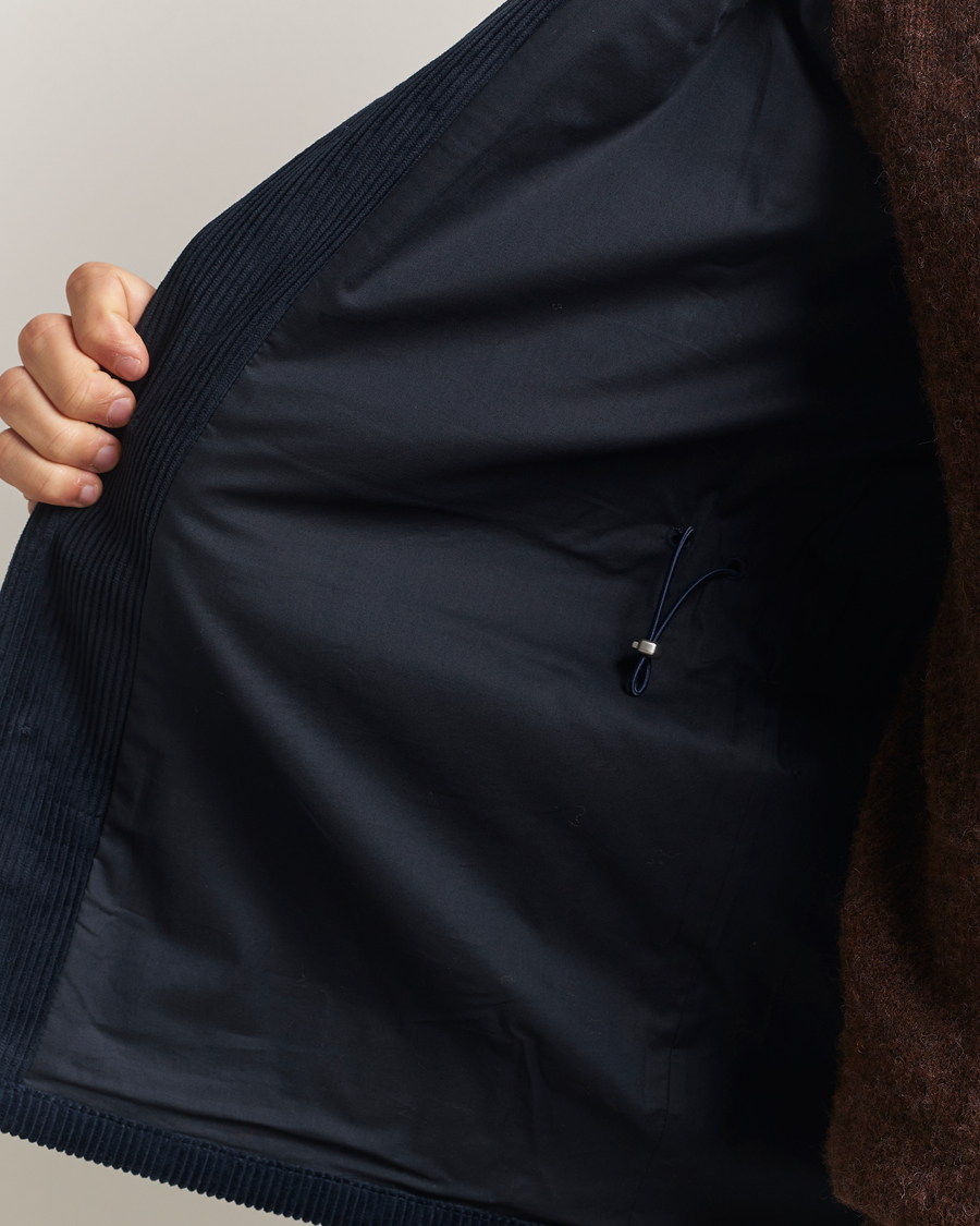 Herr | Jackor | Eton | Corduroy Field Jacket Navy