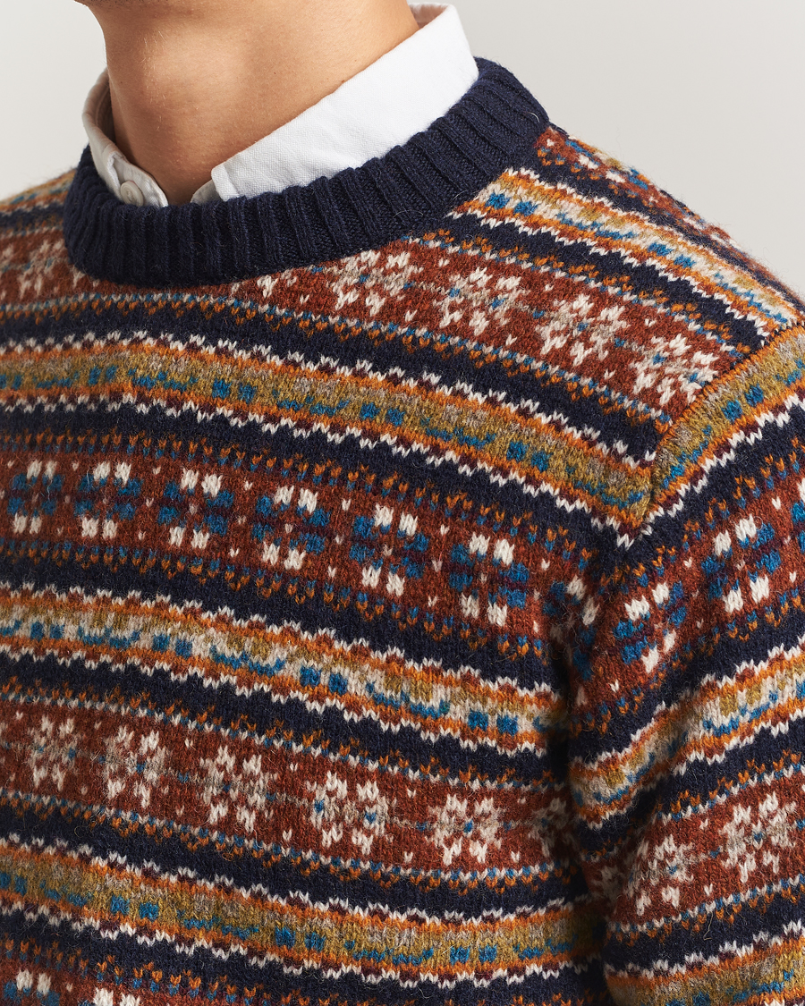 Herr | Tröjor | Eton | Wool Knitted Fair Isle Sweater Multi