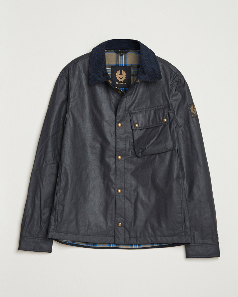Herr | Jackor | Belstaff | Ground Wax Jacket Dark Navy