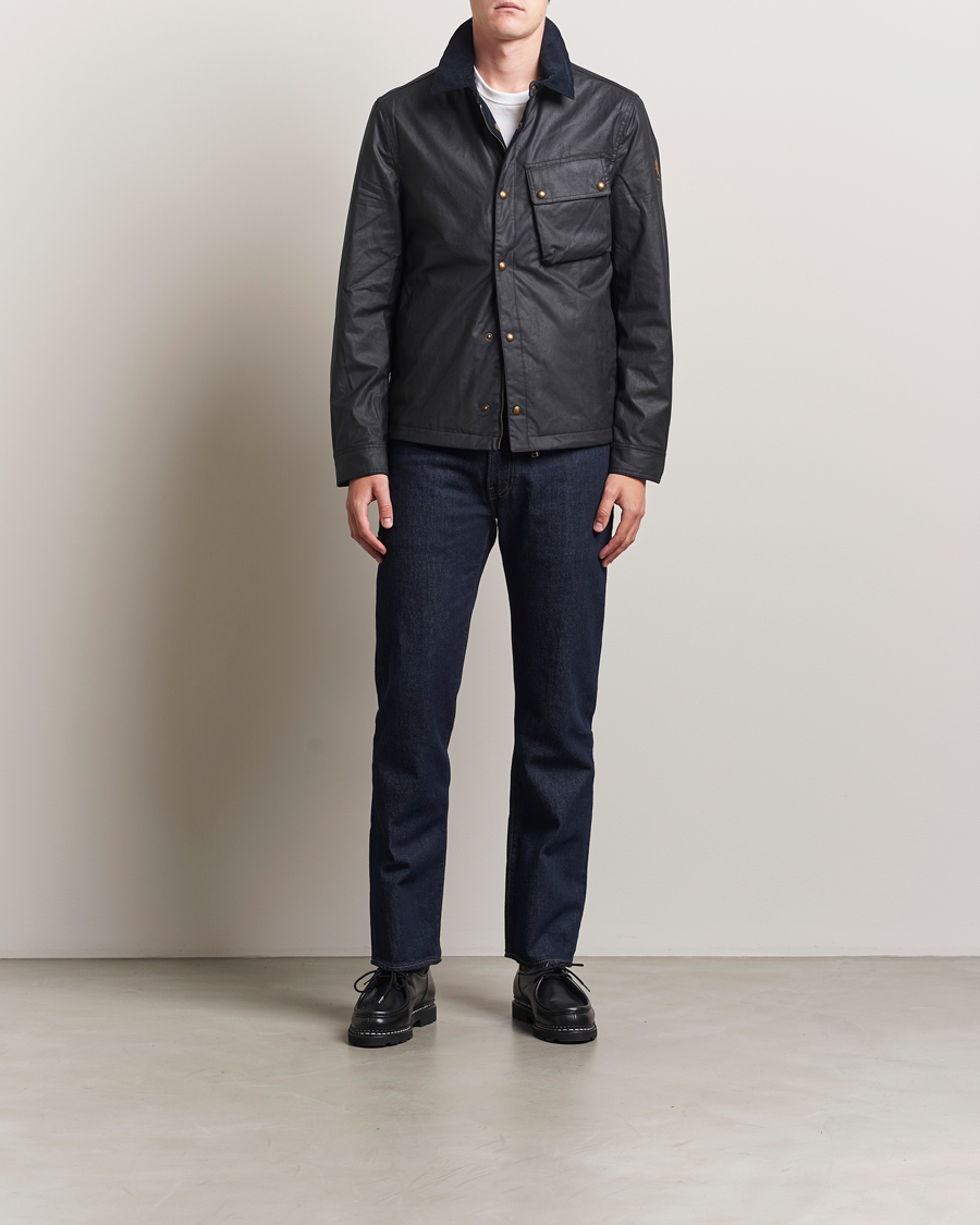 Herr | Jackor | Belstaff | Ground Wax Jacket Dark Navy