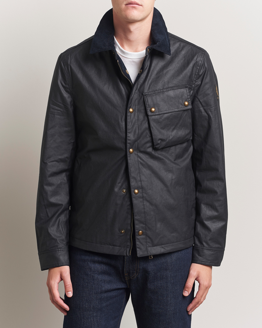 Herr | Jackor | Belstaff | Ground Wax Jacket Dark Navy
