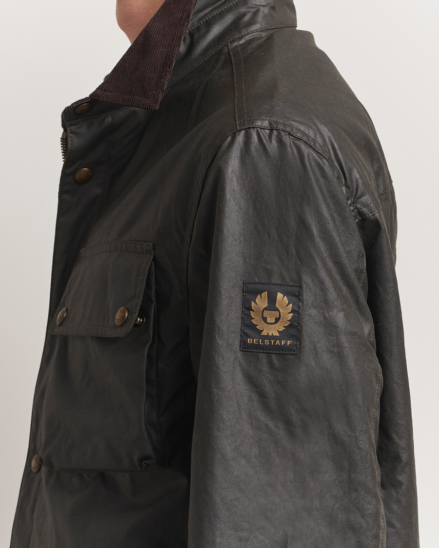 Herr | Jackor | Belstaff | Ground Wax Jacket Faded Olive
