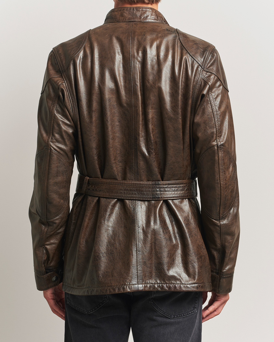Herr | Jackor | Belstaff | Trailmaster Panther Leather Jacket Dark Earth