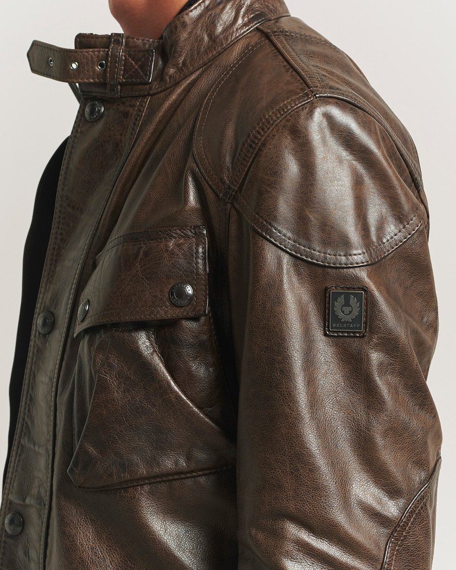 Herr | Jackor | Belstaff | Trailmaster Panther Leather Jacket Dark Earth