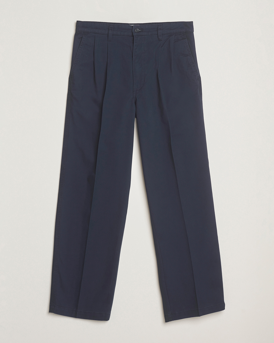 Herr | Byxor | Dockers | Original Pleated Chino Loose Navy