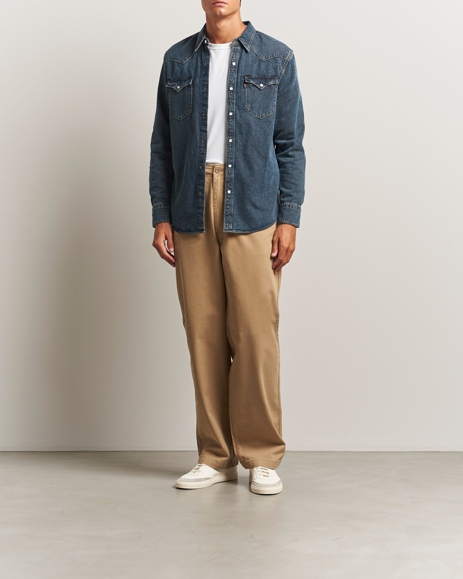 Herr | Byxor | Dockers | Alpha Chino Loose Harvest Gold