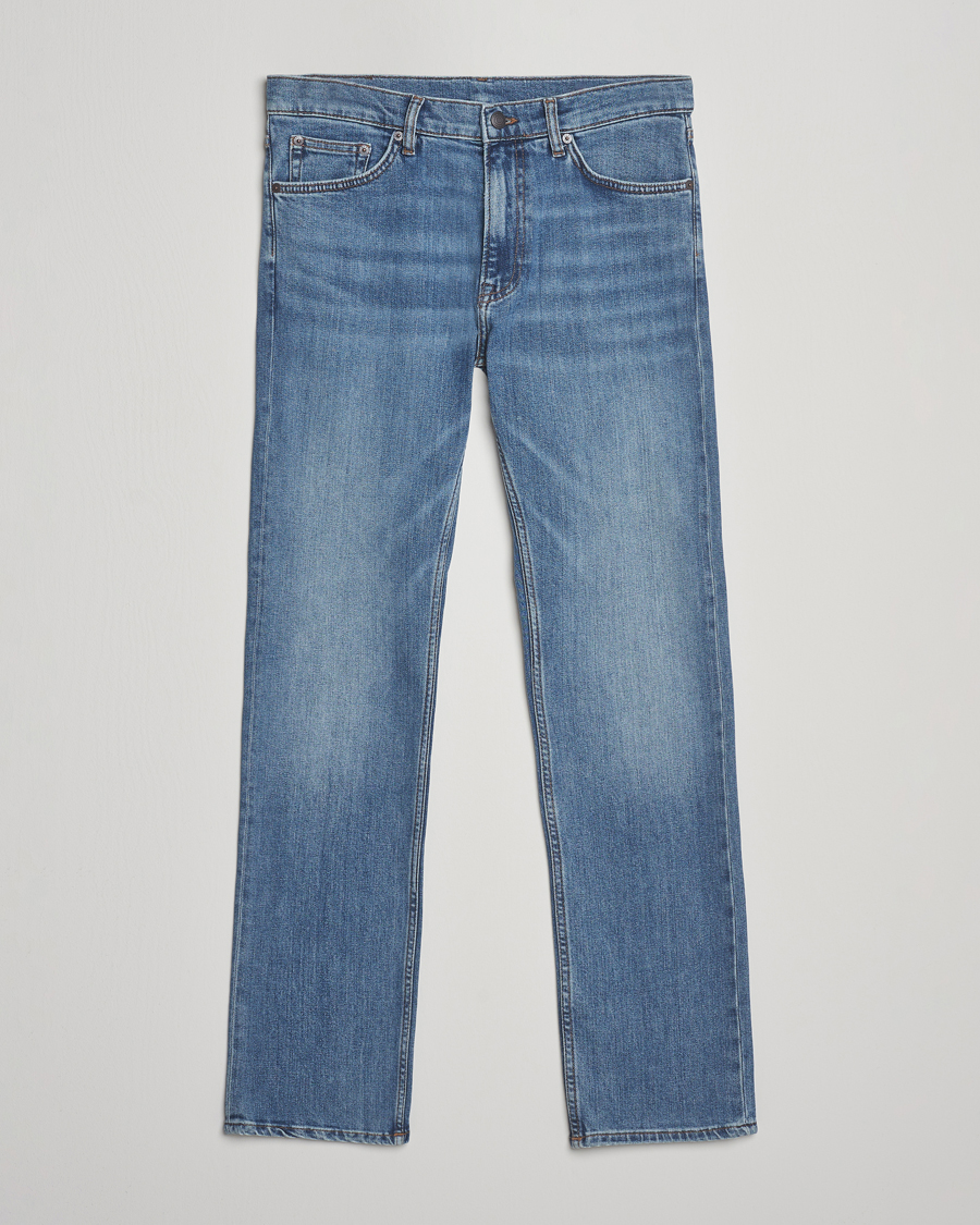 Herr | Jeans | GANT | Regular Fit Jeans Mid Blue Worn In