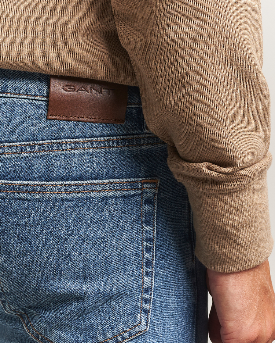 Herr | Jeans | GANT | Regular Fit Jeans Mid Blue Worn In