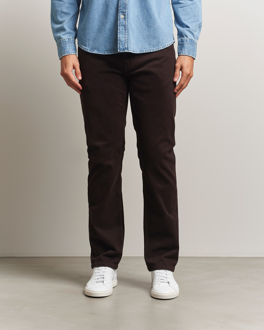 Herr | Byxor | Gant | Regular Fit Moleskin 5-Pocket Trousers Deep Brown