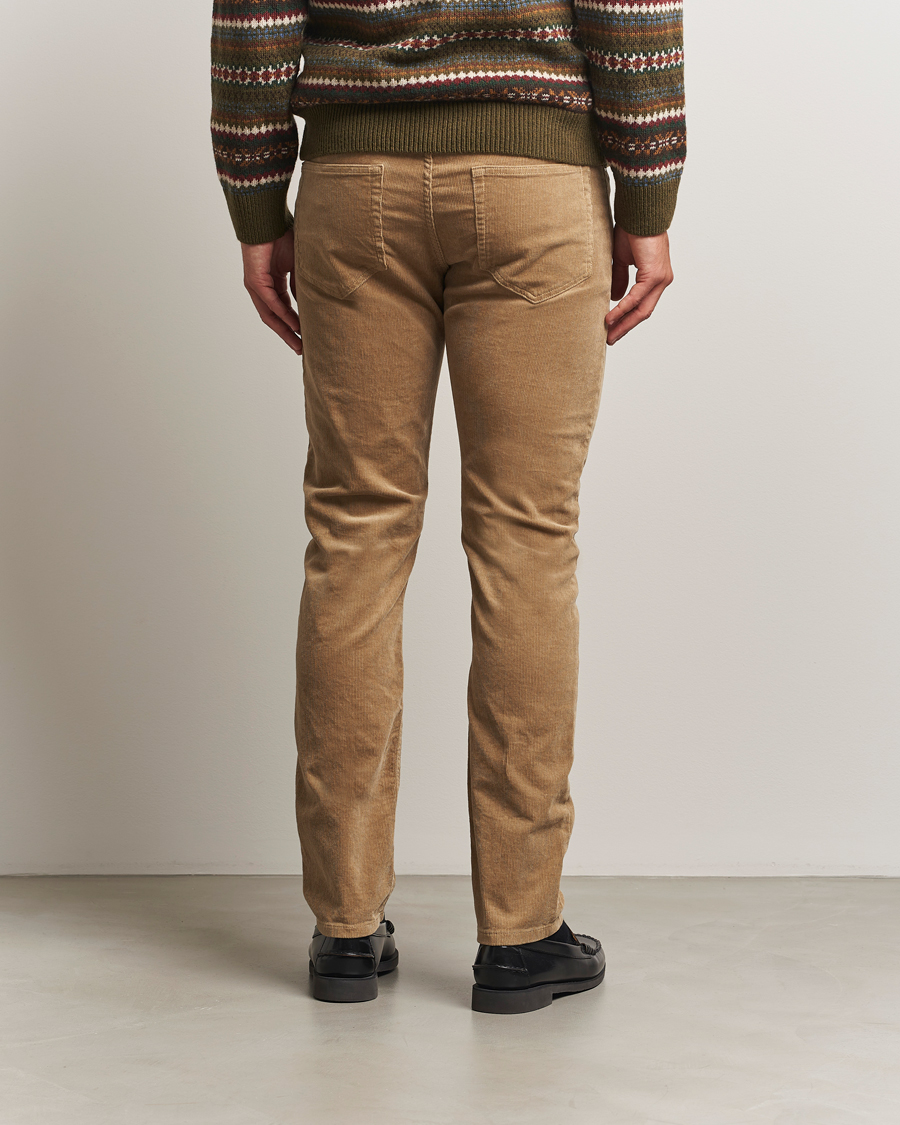Herr | Byxor | GANT | Cord 5-Pocket Jeans Light Taupe