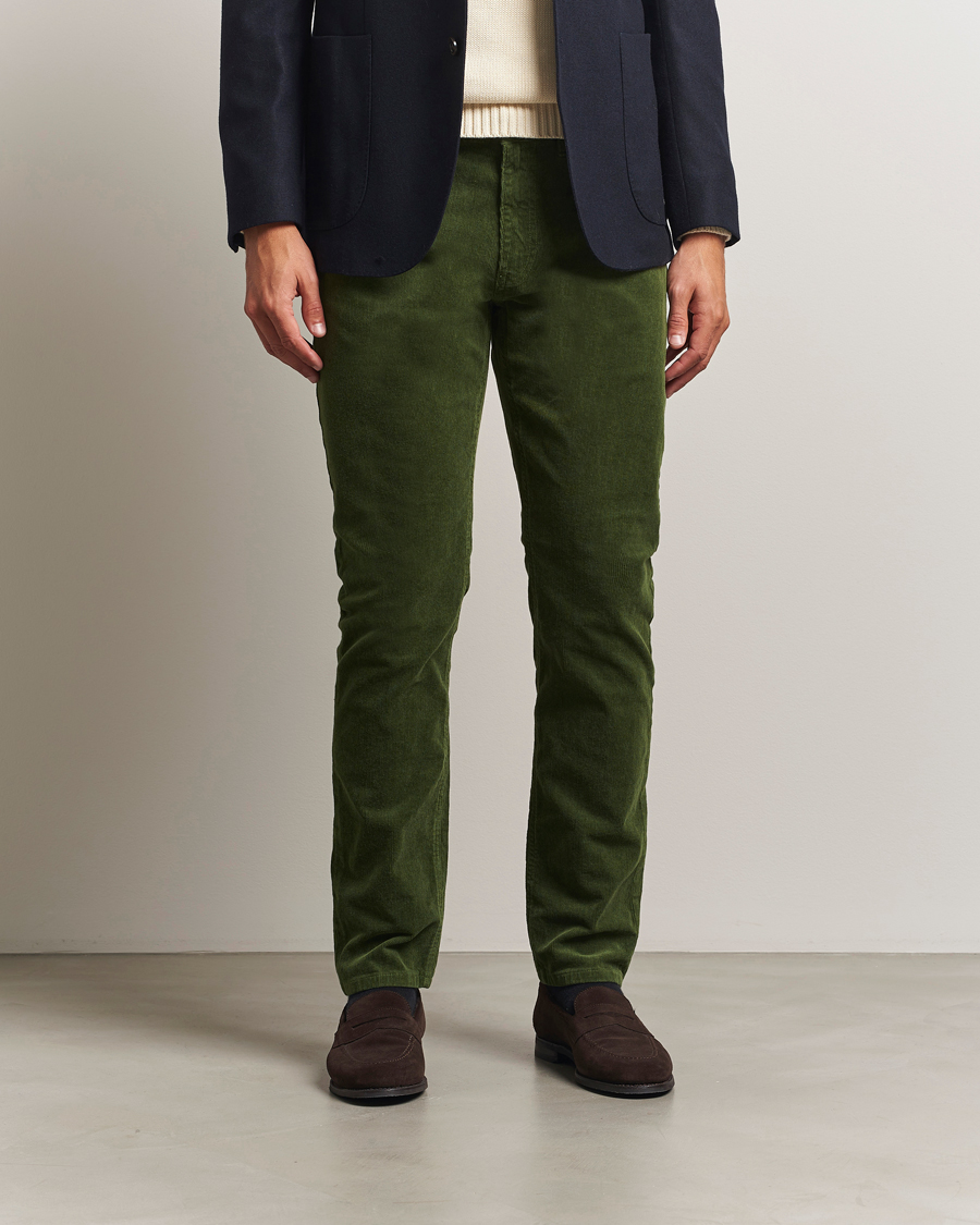 Herr | Byxor | Gant | Cord 5-Pocket Jeans Country Green