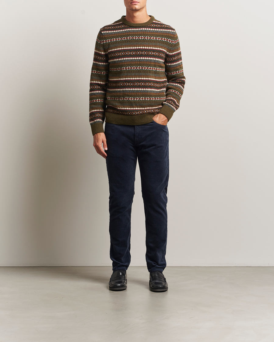 Herr | Byxor | Gant | Cord 5-Pocket Jeans Evening Blue