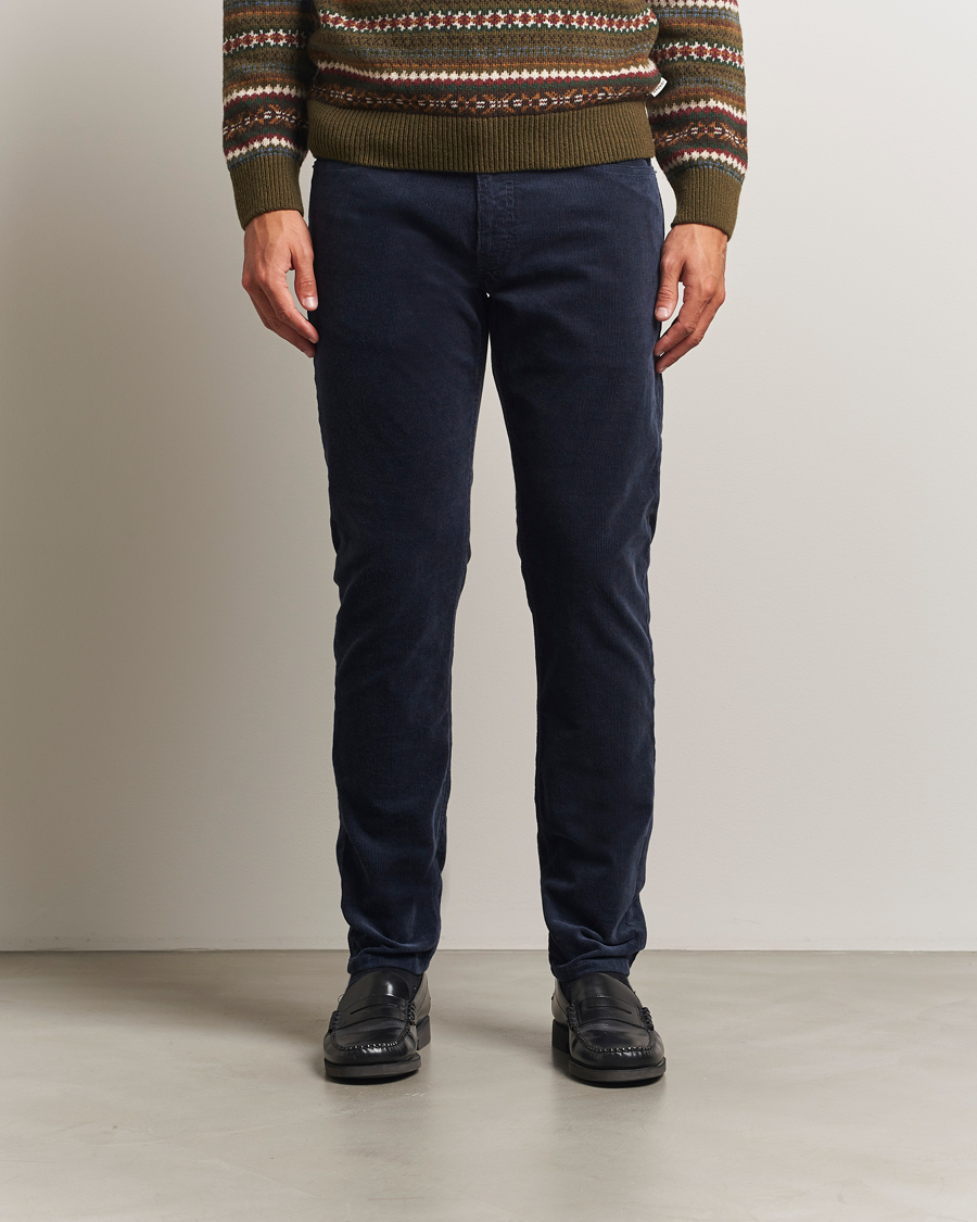 Herr | Byxor | Gant | Cord 5-Pocket Jeans Evening Blue