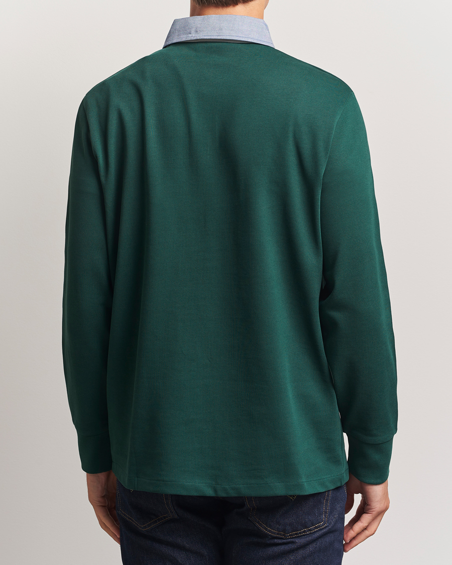 Herr | Tröjor | GANT | Chambray Solid Heavy Rugger Tartan Green