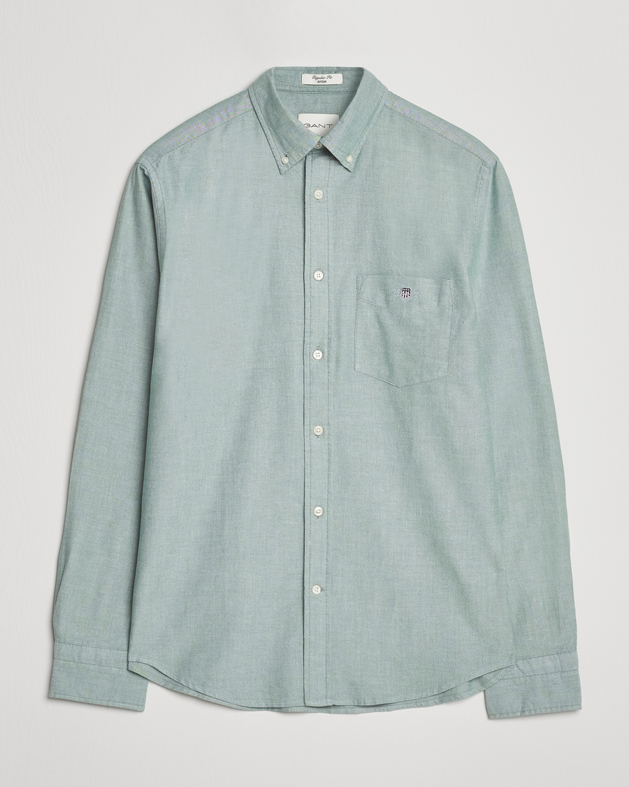 Herr | Skjortor | GANT | Regluar Fit Classic Oxford Shirt Forest Green