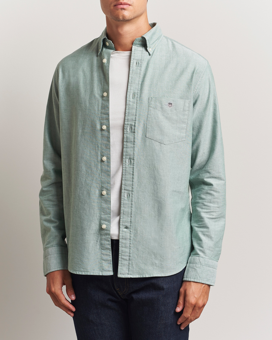 Herr | Skjortor | Gant | Regluar Fit Classic Oxford Shirt Forest Green