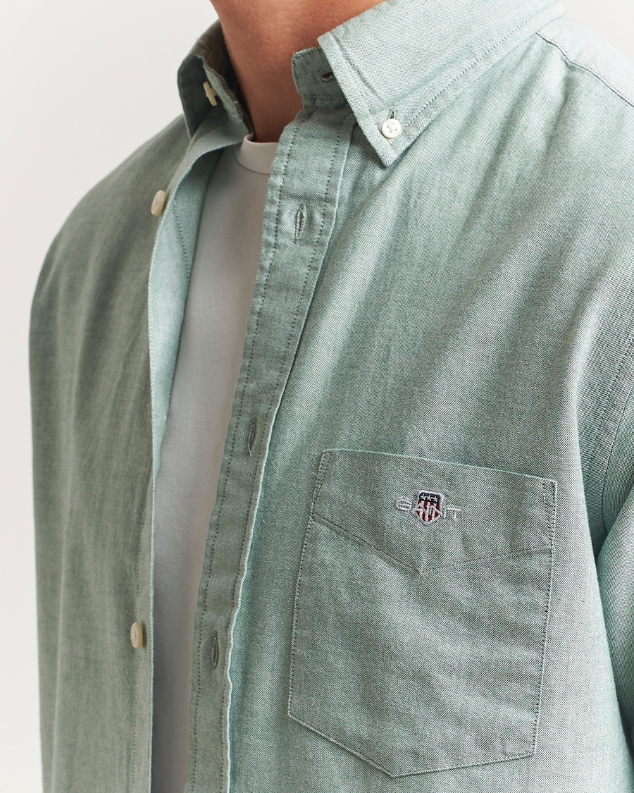 Herr | Skjortor | GANT | Regluar Fit Classic Oxford Shirt Forest Green