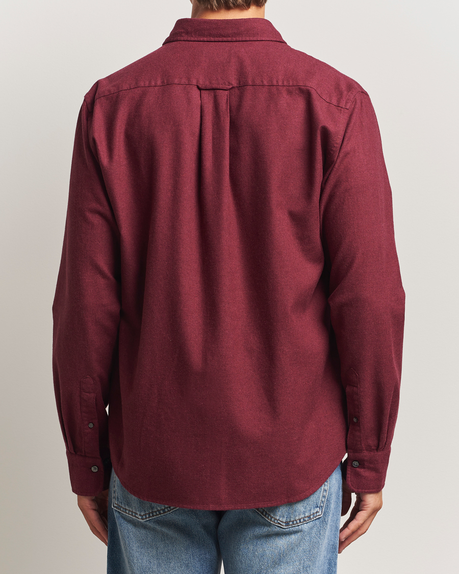 Herr | Skjortor | GANT | Regular Fit Flannel Shirt Plumped Red
