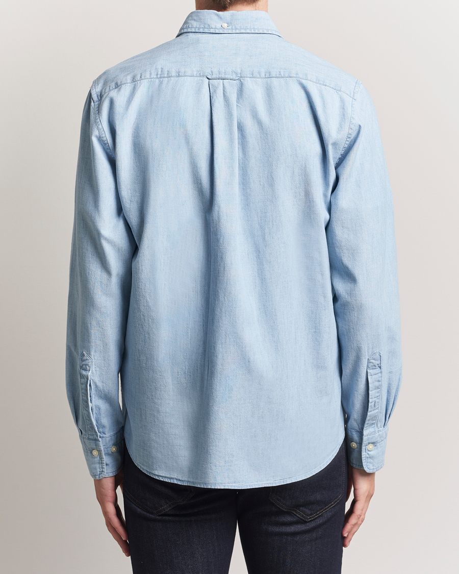 Herr | Skjortor | GANT | Regular Fit Chambray Shirt Light Blue