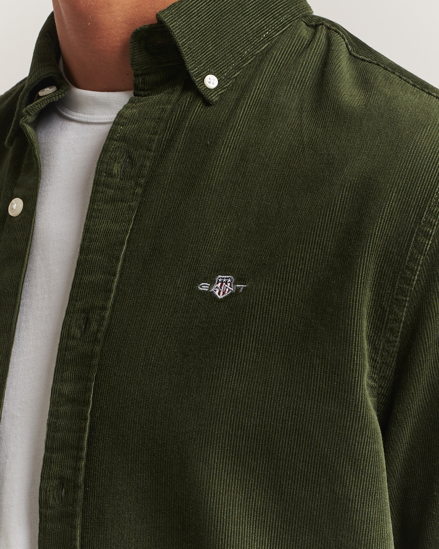 Herr | Skjortor | GANT | Regular Fit Corduroy Shirt Country Green