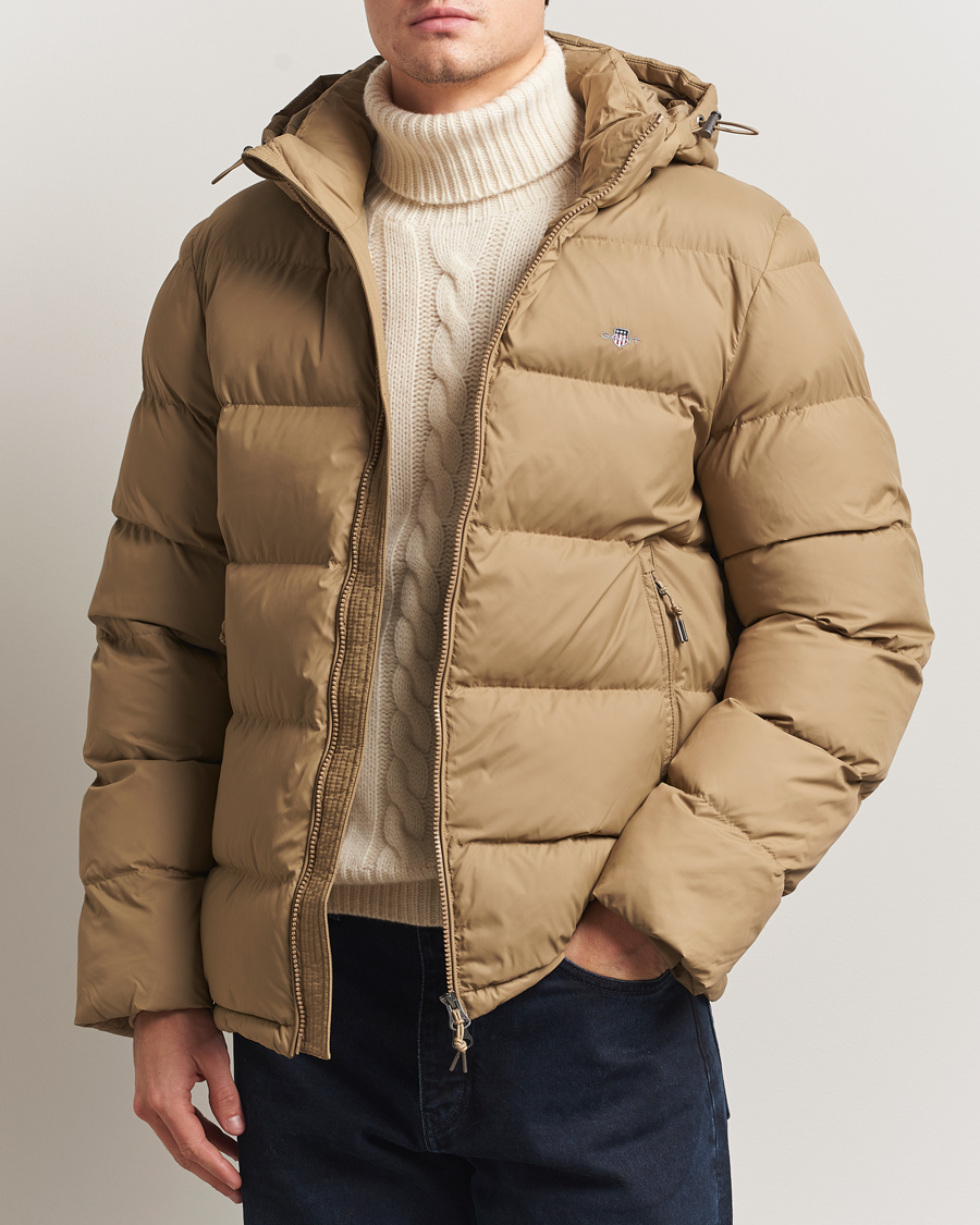 Herr | Jackor | GANT | The Active Cloud Down Jacket Light Taupe