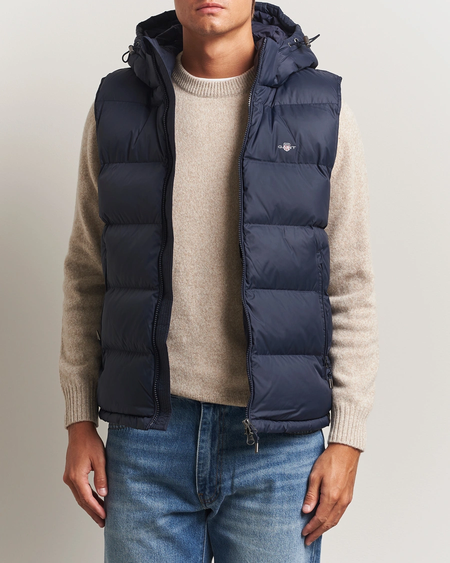Herr | Västar | GANT | The Active Cloud Vest Evening Blue
