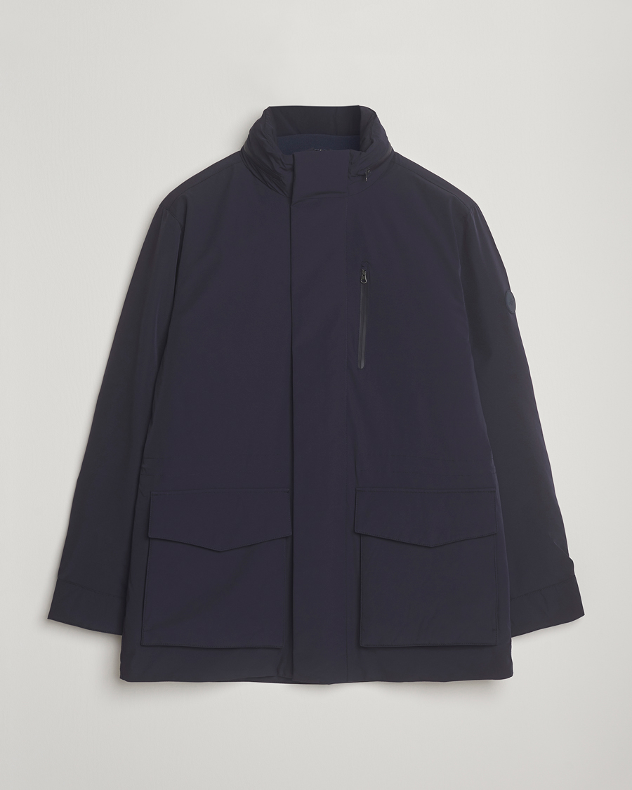 Herr | Jackor | Gant | Double Mid Length Field Jacket Evening Blue