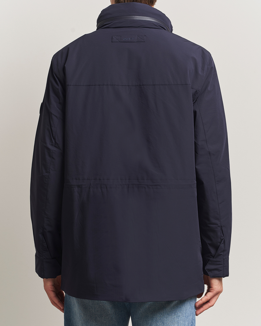 Herr | Jackor | Gant | Double Mid Length Field Jacket Evening Blue