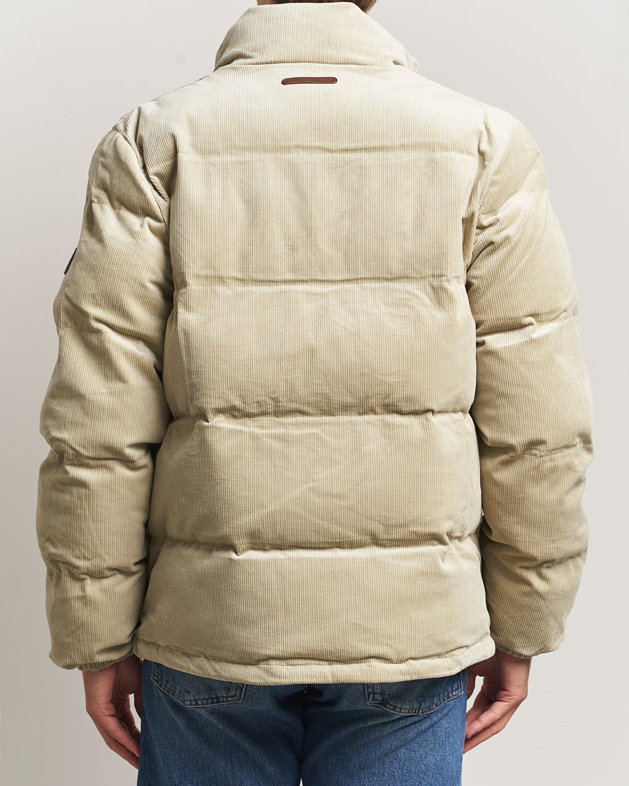 Herr | Jackor | GANT | Corduroy Down Puffer Jacker Greige
