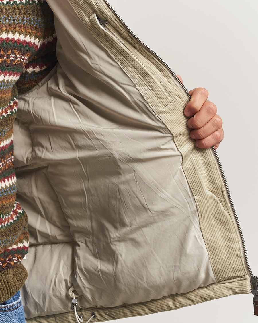 Herr | Jackor | GANT | Corduroy Down Puffer Jacker Greige