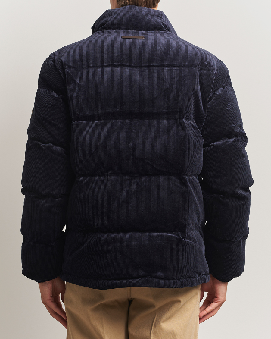 Herr | Jackor | GANT | Corduroy Down Puffer Jacker Evening Blue