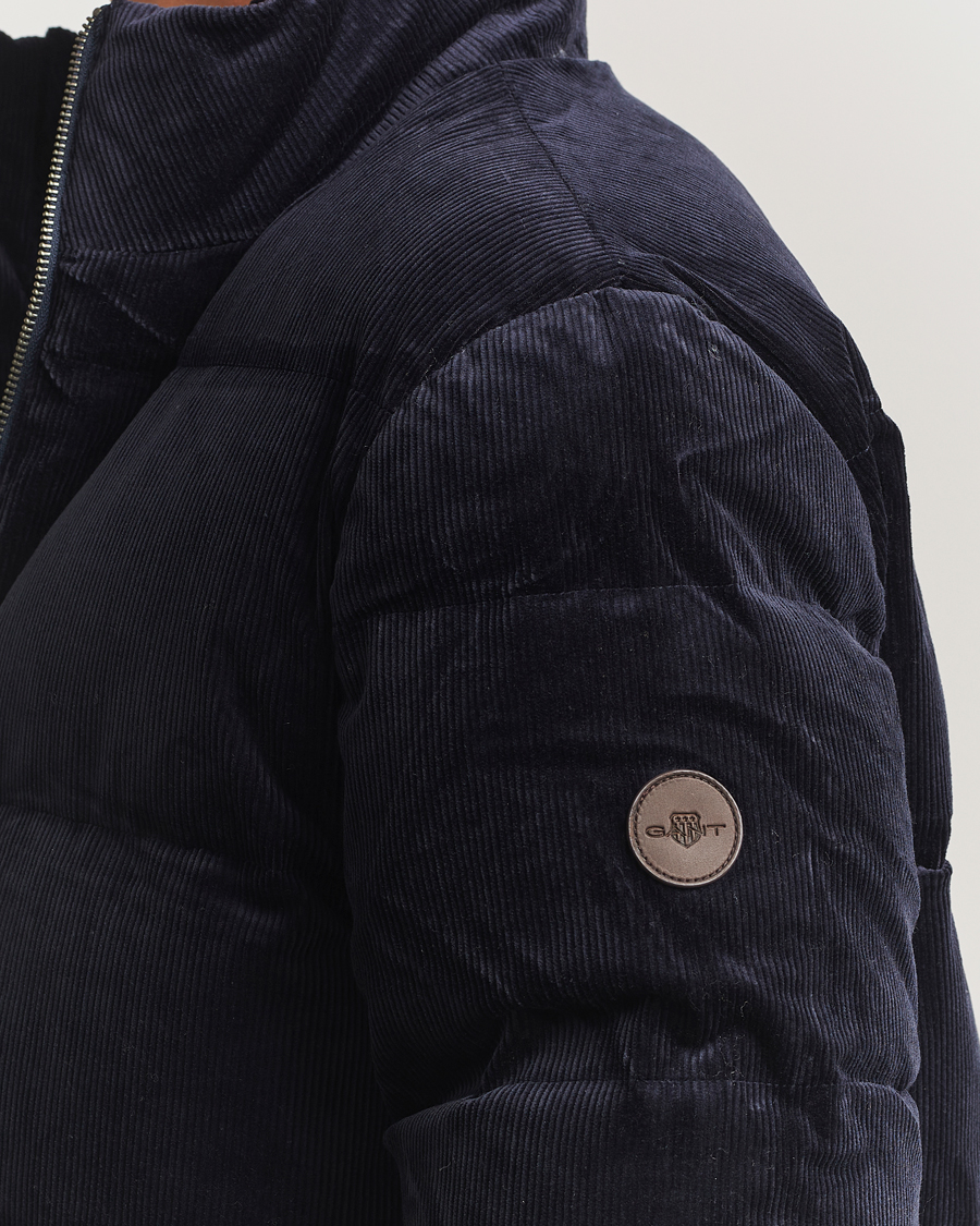 Herr | Jackor | GANT | Corduroy Down Puffer Jacker Evening Blue