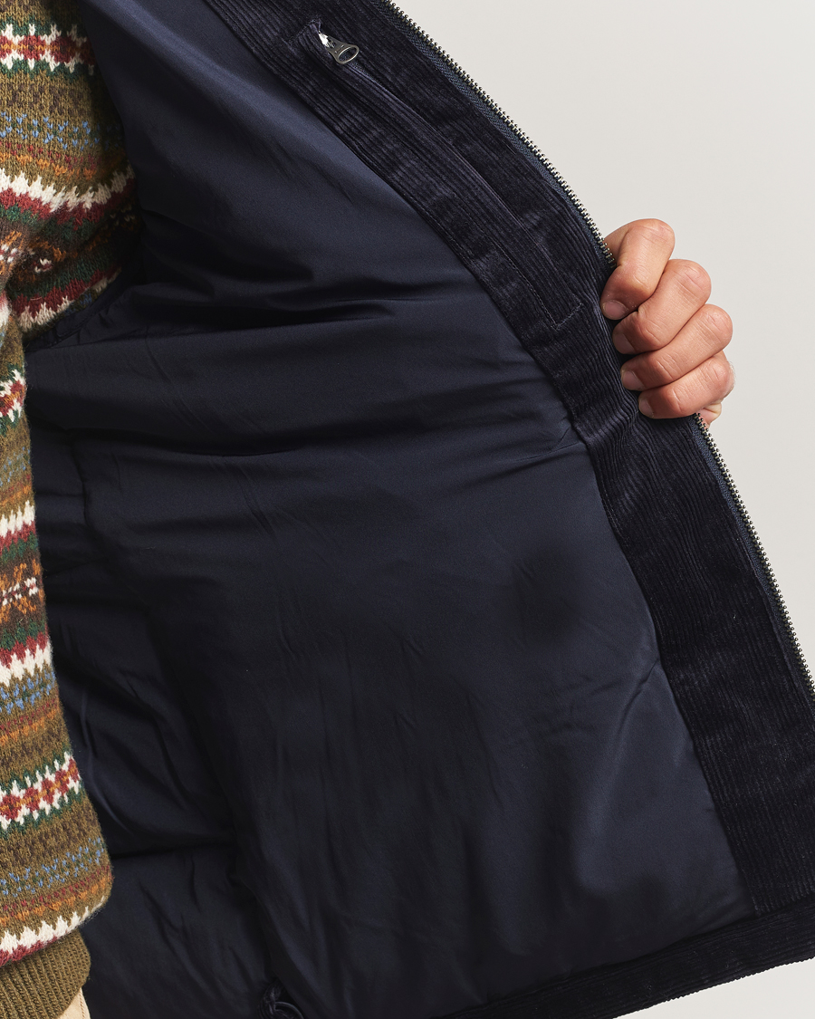 Herr | Jackor | GANT | Corduroy Down Puffer Jacker Evening Blue