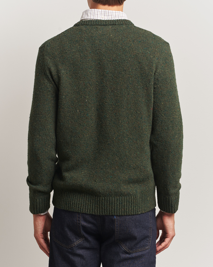 Herr | Tröjor | GANT | Neps Wool Crew Neck Country Green