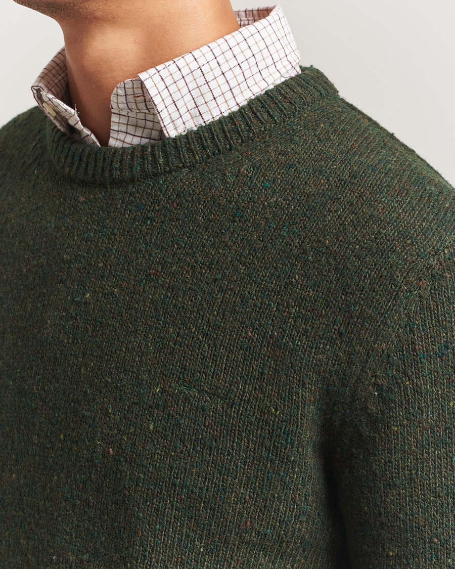 Herr | Tröjor | GANT | Neps Wool Crew Neck Country Green