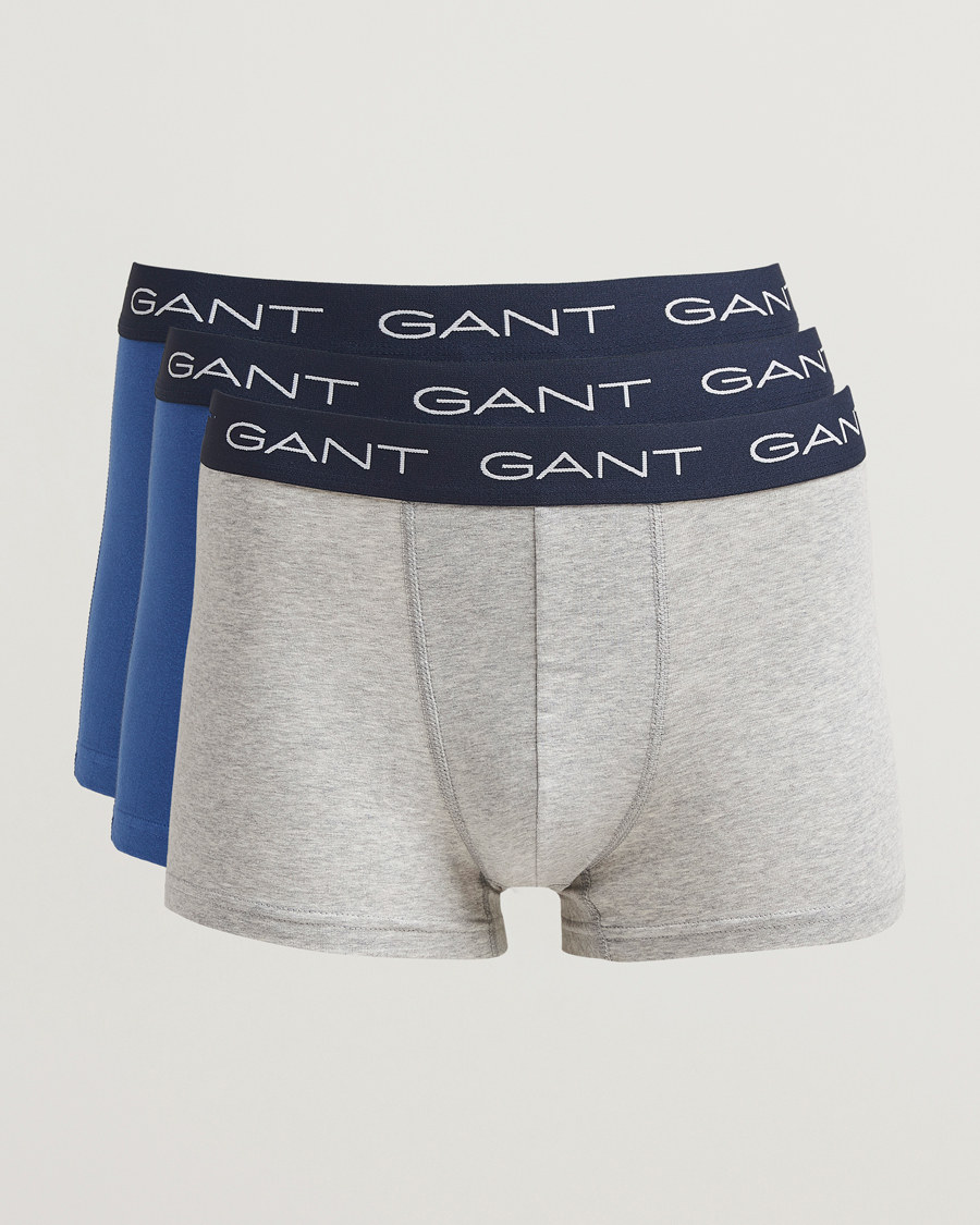 Herr | Underkläder | GANT | 3-Pack Trunk Navy/Grey/Blue