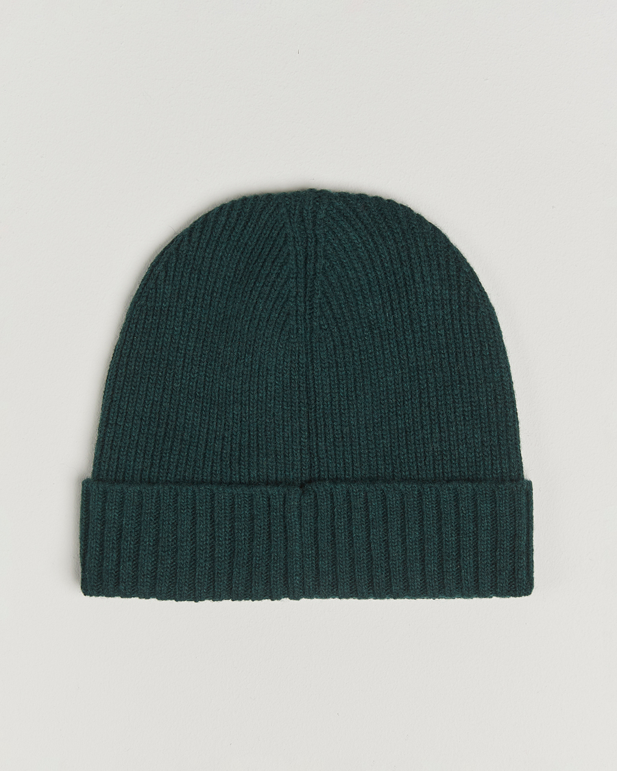 Herr | Mössor | GANT | Wool Lined Beanie Tartan Green