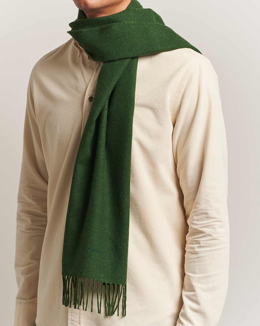 Herr | Halsdukar | GANT | Wool Scarf Country Green